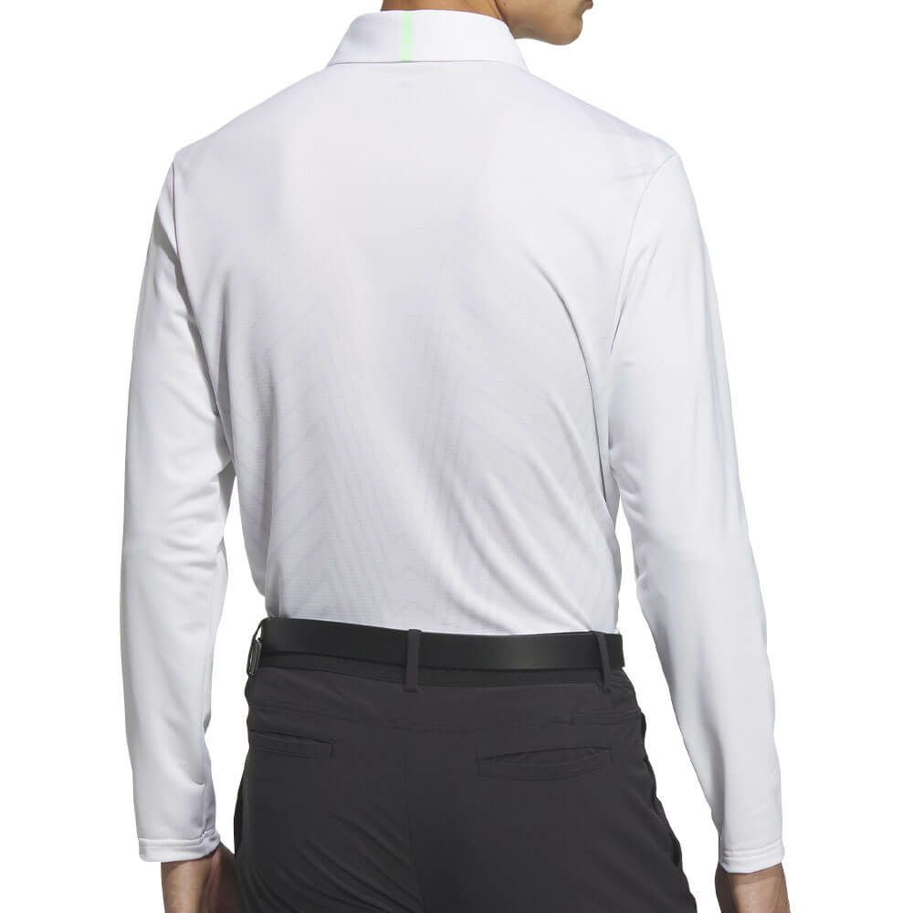 アディダス adidas　メンズ アディゼロ ジャガード 長袖 ポロシャツ JWJ84　2025年モデル 詳細2