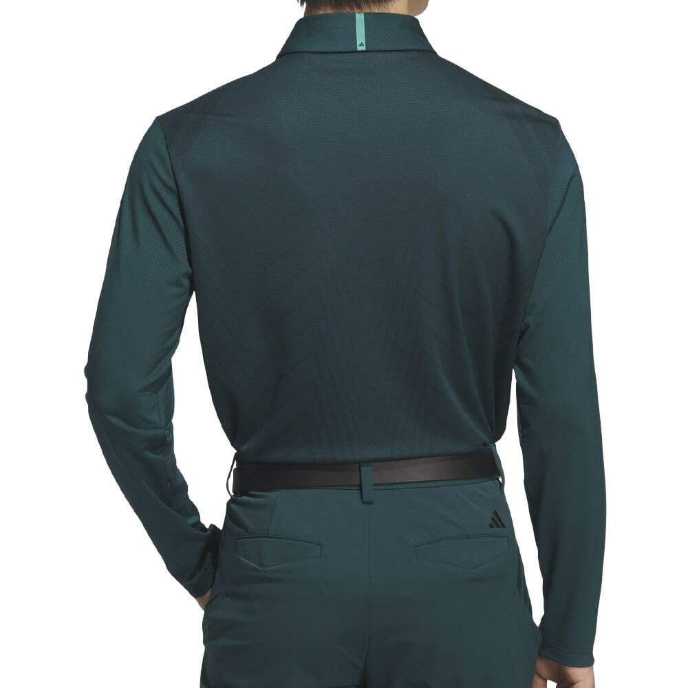 アディダス adidas　メンズ アディゼロ ジャガード 長袖 ポロシャツ JWJ84　2025年モデル 詳細6