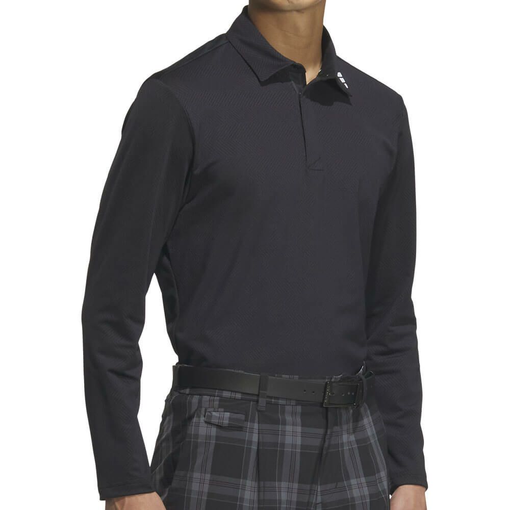 アディダス adidas　メンズ アディゼロ ジャガード 長袖 ポロシャツ JWJ84　2025年モデル 詳細10