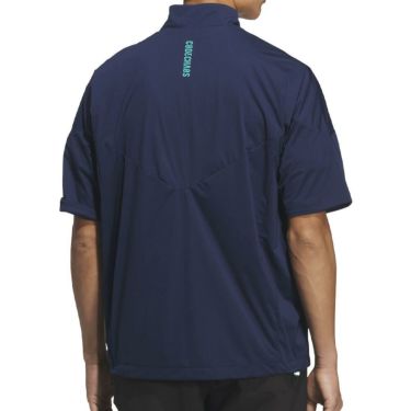 アディダス adidas　メンズ コードカオス ハーフジップ 半袖 ウィンド UV105　2025年モデル 詳細2