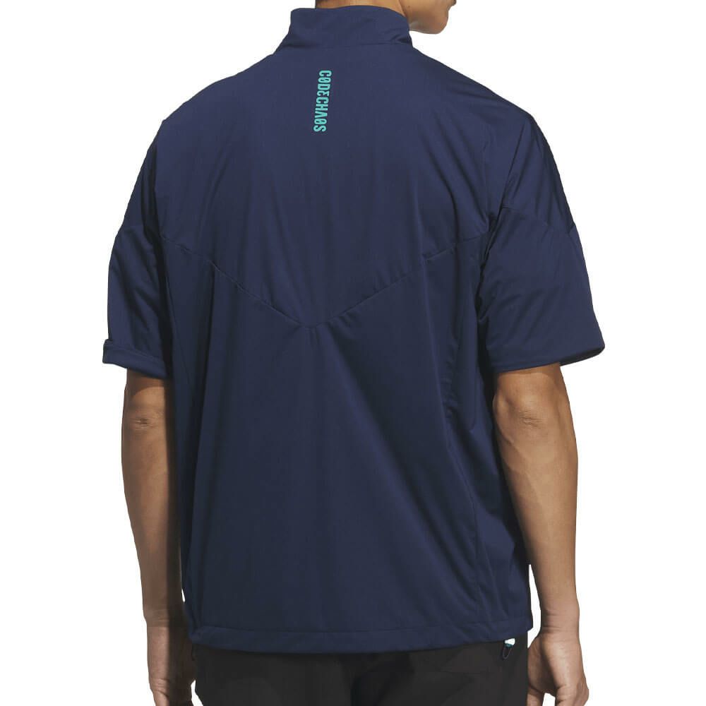 アディダス adidas　メンズ コードカオス ハーフジップ 半袖 ウィンド UV105　2025年モデル 詳細2