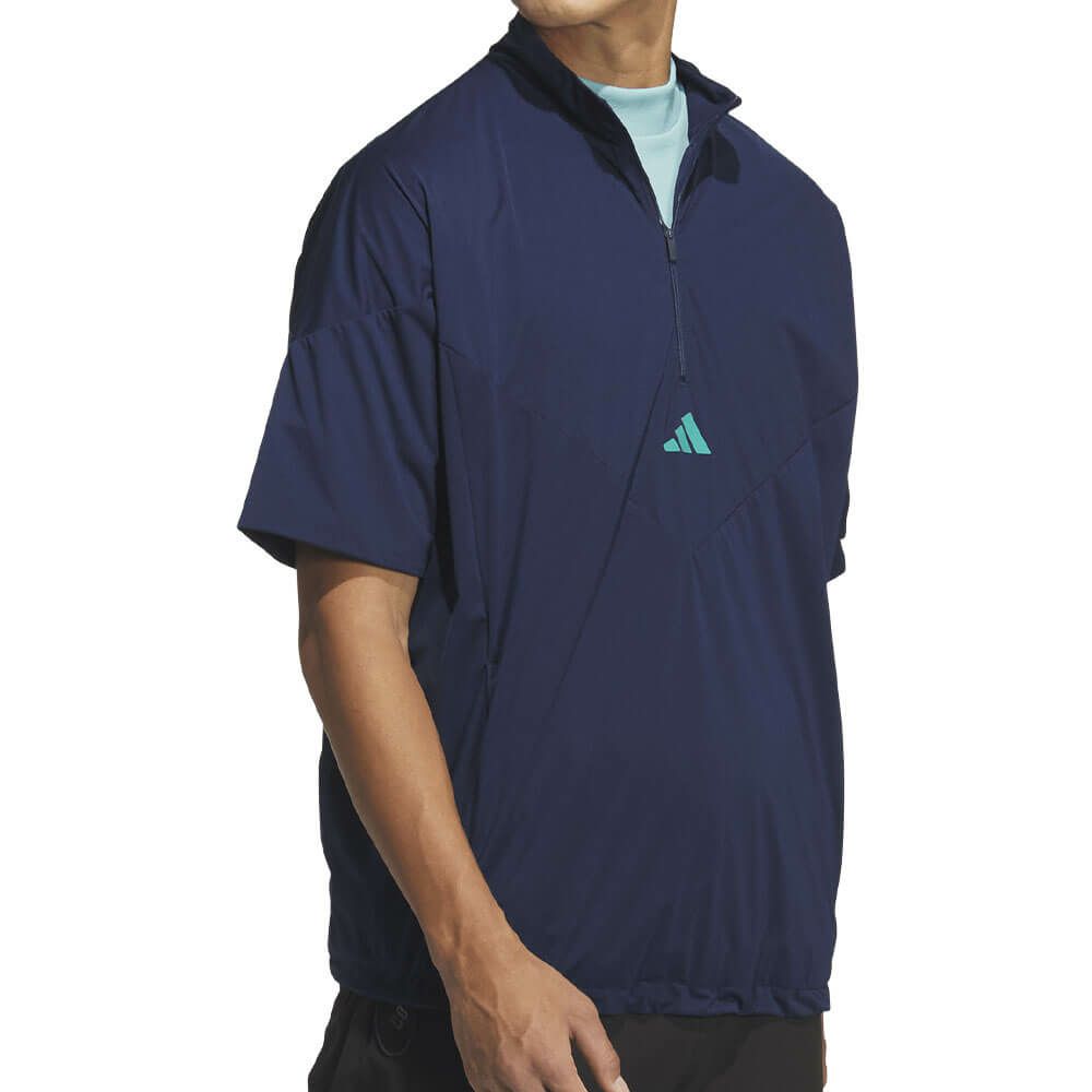 アディダス adidas　メンズ コードカオス ハーフジップ 半袖 ウィンド UV105　2025年モデル 詳細3