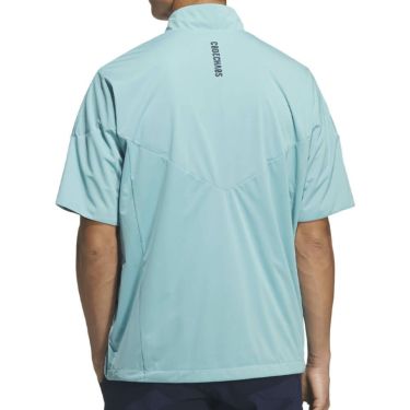 アディダス adidas　メンズ コードカオス ハーフジップ 半袖 ウィンド UV105　2025年モデル 詳細6