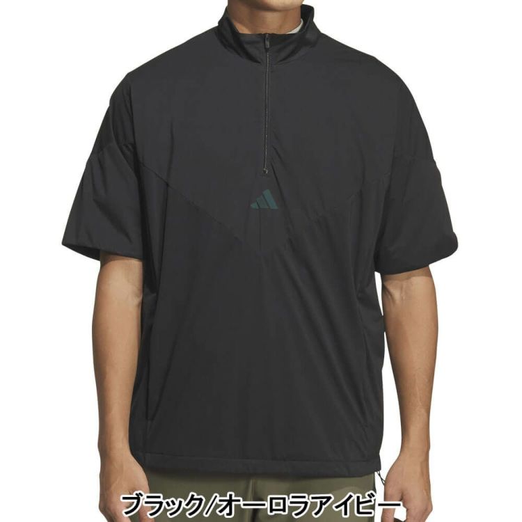 アディダス adidas メンズ コードカオス ハーフジップ 半袖 ウィンド