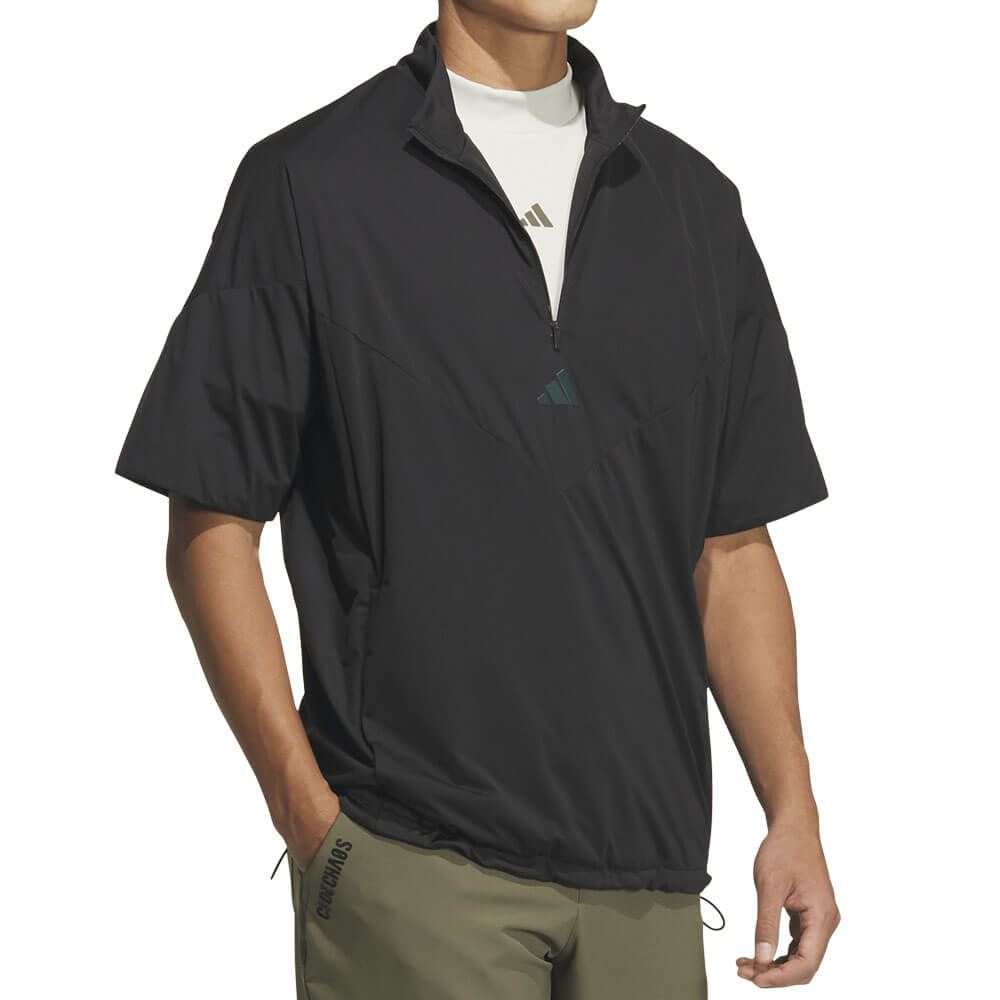 アディダス adidas　メンズ コードカオス ハーフジップ 半袖 ウィンド UV105　2025年モデル 詳細11