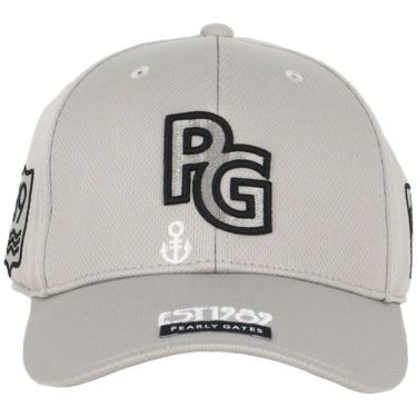 パーリーゲイツ PEARLY GATES　PGロゴ ベーシック キャップ 053-5287821 020 グレー　2025年モデル 詳細2