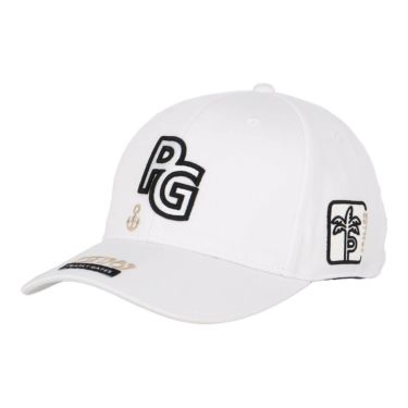 パーリーゲイツ PEARLY GATES　PGロゴ ベーシック キャップ 053-5287821 030 ホワイト　2025年モデル ホワイト
