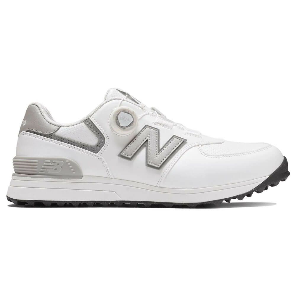 ニューバランスゴルフ　574 SL BOA 574 v4 スパイクレス ゴルフシューズ UG574BC4 WHITE/GRAY　2025年モデル WHITE/GRAY