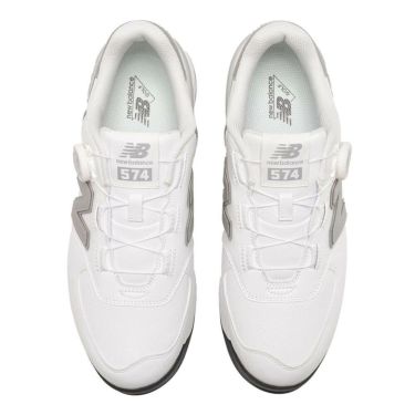 ニューバランスゴルフ　574 SL BOA 574 v4 スパイクレス ゴルフシューズ UG574BC4 WHITE/GRAY　2025年モデル 詳細3