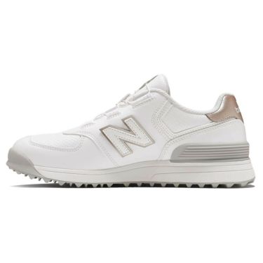 ニューバランスゴルフ　574 SL BOA 574 v4 レディース スパイクレス ゴルフシューズ WG574BA4 WHITE/GOLD　2025年モデル 詳細2