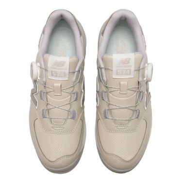 ニューバランスゴルフ　574 SL BOA 574 v4  レディース スパイクレス ゴルフシューズ WG574BB4 BEIGE　2025年モデル 詳細3