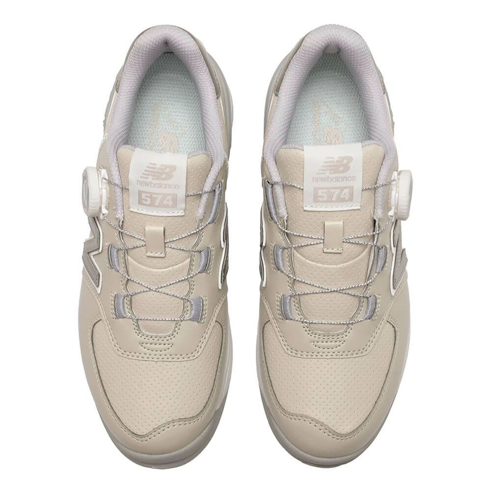 ニューバランスゴルフ　574 SL BOA 574 v4  レディース スパイクレス ゴルフシューズ WG574BB4 BEIGE　2025年モデル 詳細3