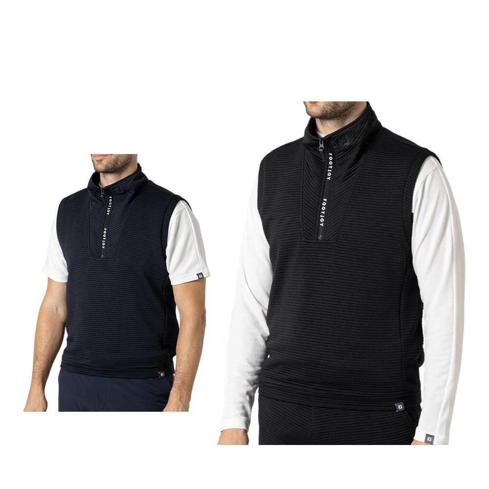フットジョイ FootJoy　メンズ ポコエット ハーフジップ ベスト FJ-F24-M01　2024年モデル 詳細1