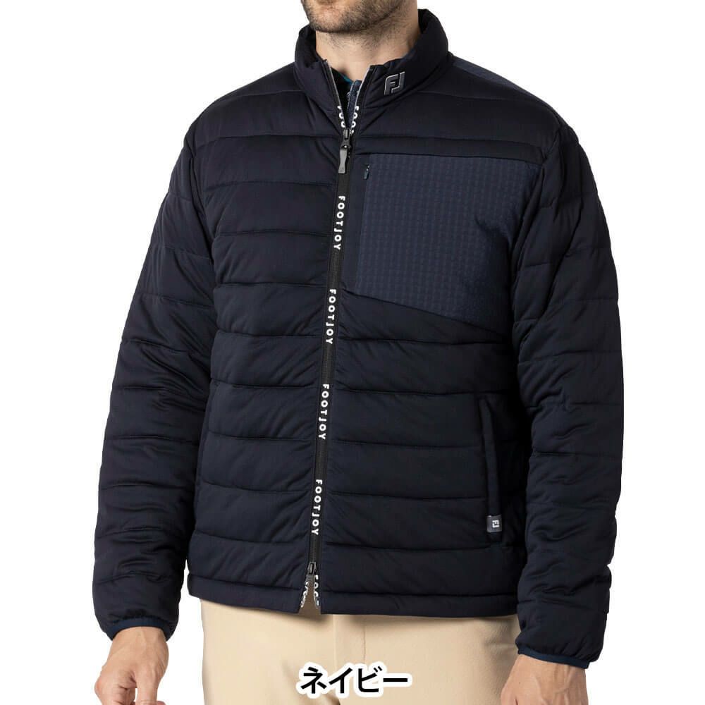 フットジョイ FootJoy　メンズ 中綿 長袖 フルジップ ジャケット FJ-F24-O03　2024年モデル ネイビー