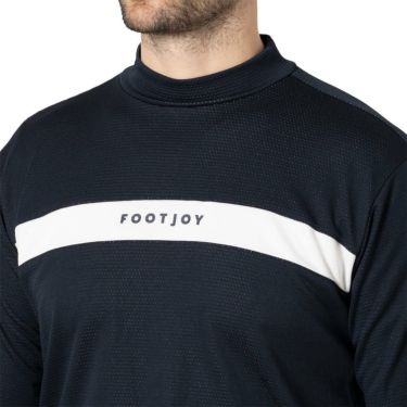 フットジョイ FootJoy　メンズ チェストライン 長袖 モックネックシャツ FJ-F24-S02　2024年モデル 詳細6