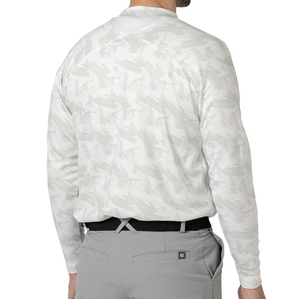 フットジョイ FootJoy　メンズ 総柄プリント 長袖 モックネックシャツ FJ-F24-S03　2024年モデル 詳細4