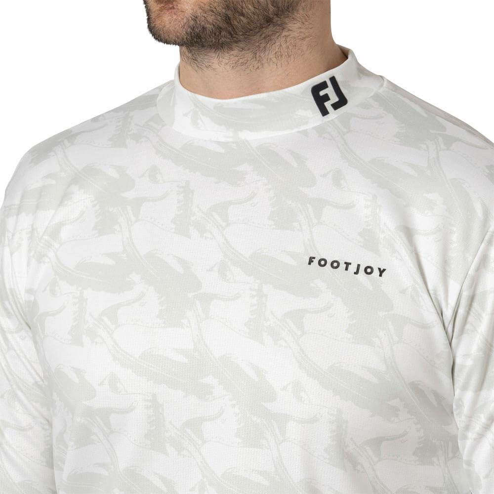 フットジョイ FootJoy　メンズ 総柄プリント 長袖 モックネックシャツ FJ-F24-S03　2024年モデル 詳細5