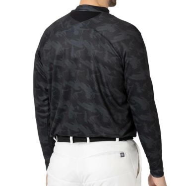 フットジョイ FootJoy　メンズ 総柄プリント 長袖 モックネックシャツ FJ-F24-S03　2024年モデル 詳細6