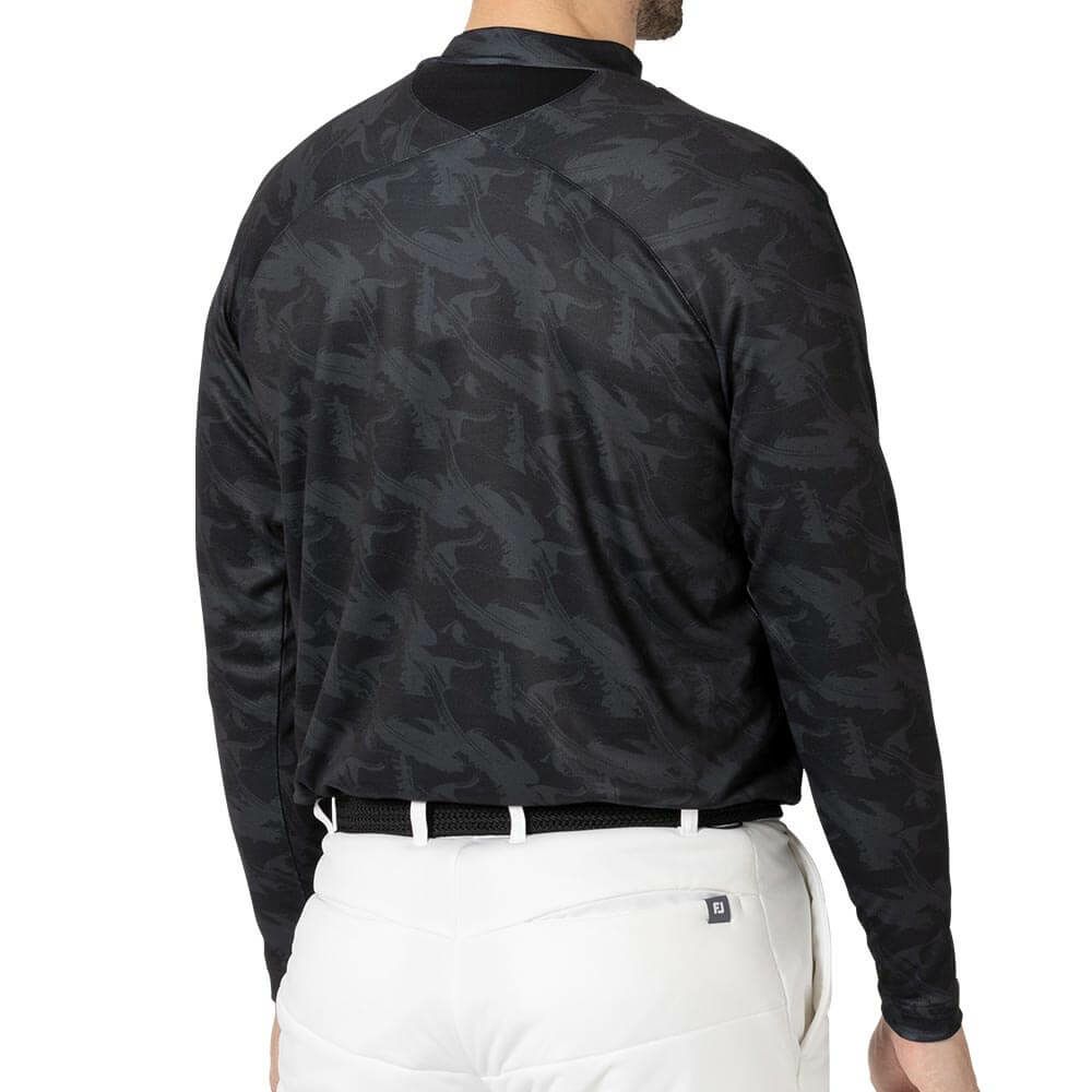 フットジョイ FootJoy　メンズ 総柄プリント 長袖 モックネックシャツ FJ-F24-S03　2024年モデル 詳細6