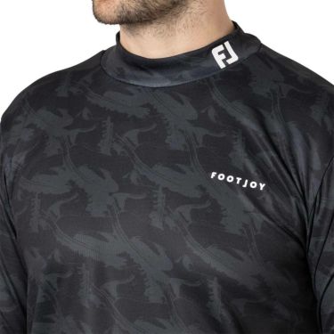 フットジョイ FootJoy　メンズ 総柄プリント 長袖 モックネックシャツ FJ-F24-S03　2024年モデル 詳細7
