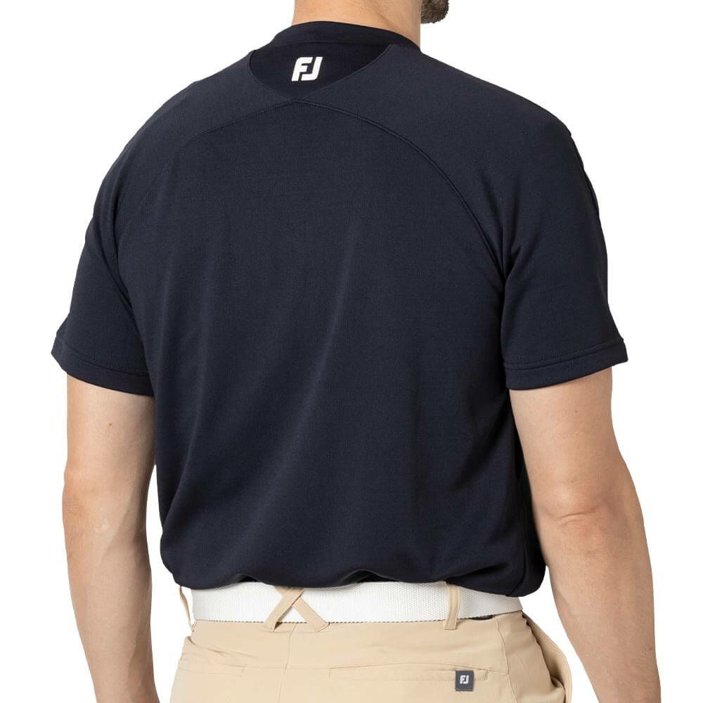 フットジョイ FootJoy　メンズ ロゴプリント 半袖 モックネックシャツ FJ-F24-S05　2024年モデル 詳細2