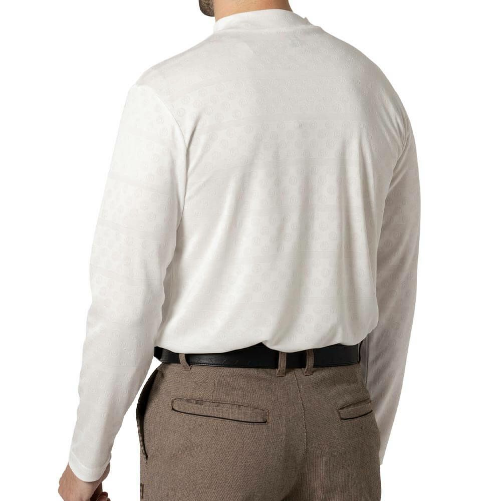 フットジョイ FootJoy　メンズ ロゴジャカード 長袖 モックネックシャツ FJ-F24-S11　2024年モデル 詳細6