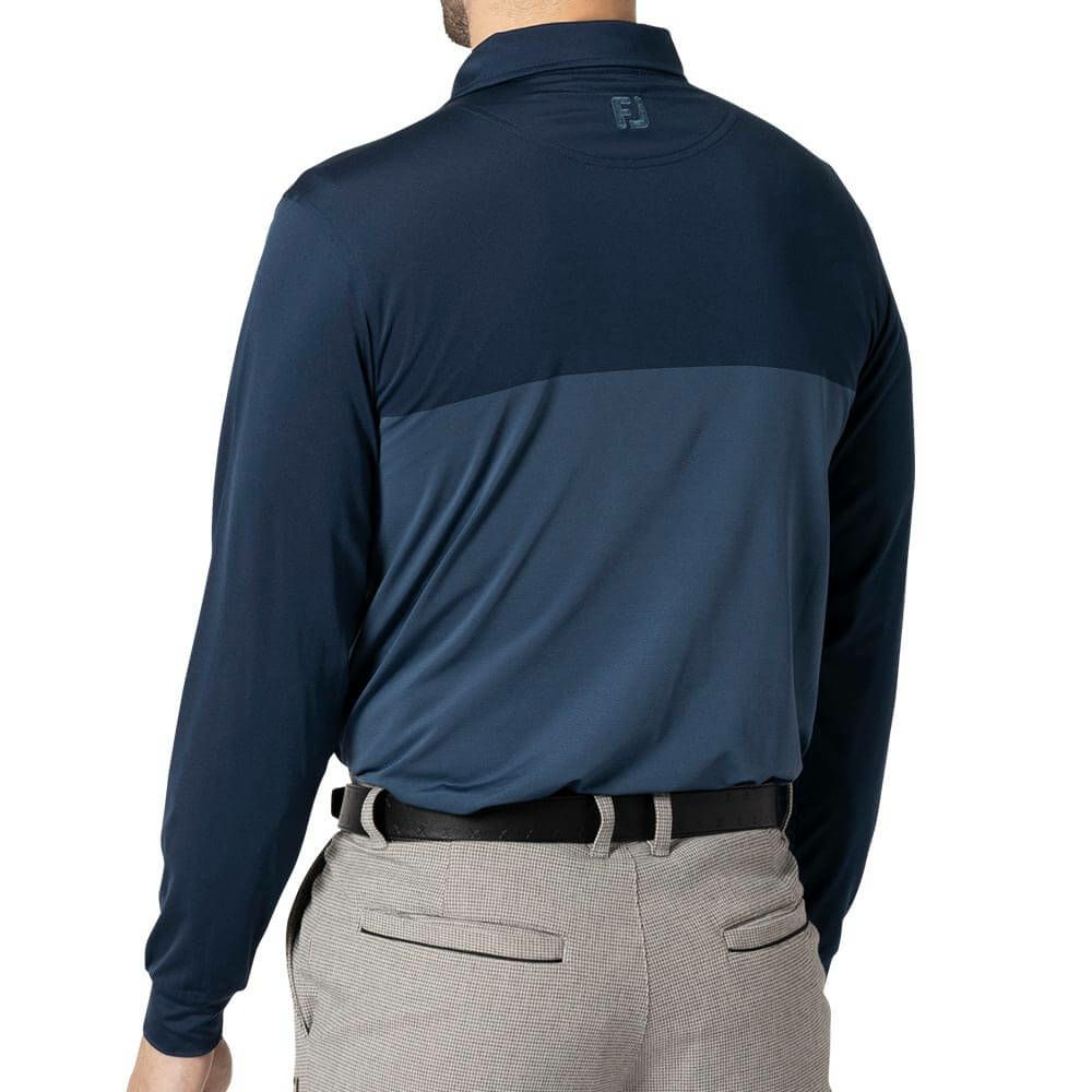 フットジョイ FootJoy　メンズ カラーブロック 長袖 ポロシャツ FJ-F24-S16　2024年モデル 詳細2