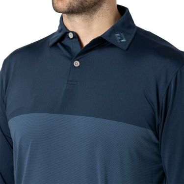 フットジョイ FootJoy　メンズ カラーブロック 長袖 ポロシャツ FJ-F24-S16　2024年モデル 詳細3