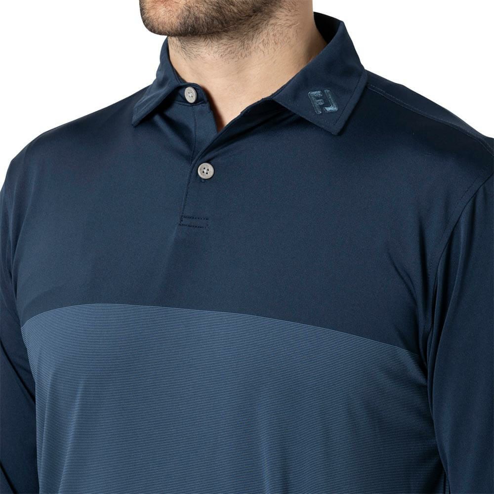 フットジョイ FootJoy　メンズ カラーブロック 長袖 ポロシャツ FJ-F24-S16　2024年モデル 詳細3