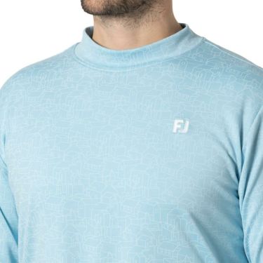 フットジョイ FootJoy　メンズ 保温 総柄プリント 長袖 モックネックシャツ FJ-F24-S17　2024年モデル 詳細3
