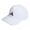 アディダス adidas　メンズ 撥水 配色ライン アディゼロ キャップ KQE14 JN9761 ホワイト　2025年モデル ホワイト