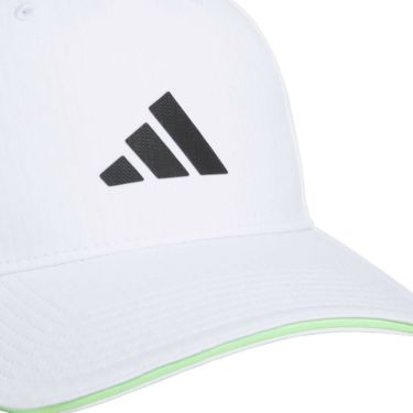 アディダス adidas　メンズ 撥水 配色ライン アディゼロ キャップ KQE14 JN9761 ホワイト　2025年モデル ホワイト 詳細3