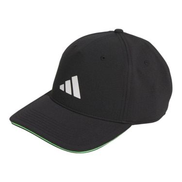 アディダス adidas　メンズ 撥水 配色ライン アディゼロ キャップ KQE14 JX7002 ブラック　2025年モデル ブラック