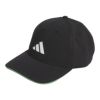 アディダス adidas　メンズ 撥水 配色ライン アディゼロ キャップ KQE14 JX7002 ブラック　2025年モデル ブラック