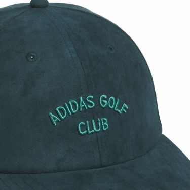 アディダス adidas　レディース ロゴ刺繍 スエード調 キャップ JVU35 JL5660 オーロラアイビー　2025年モデル オーロラアイビー 詳細3