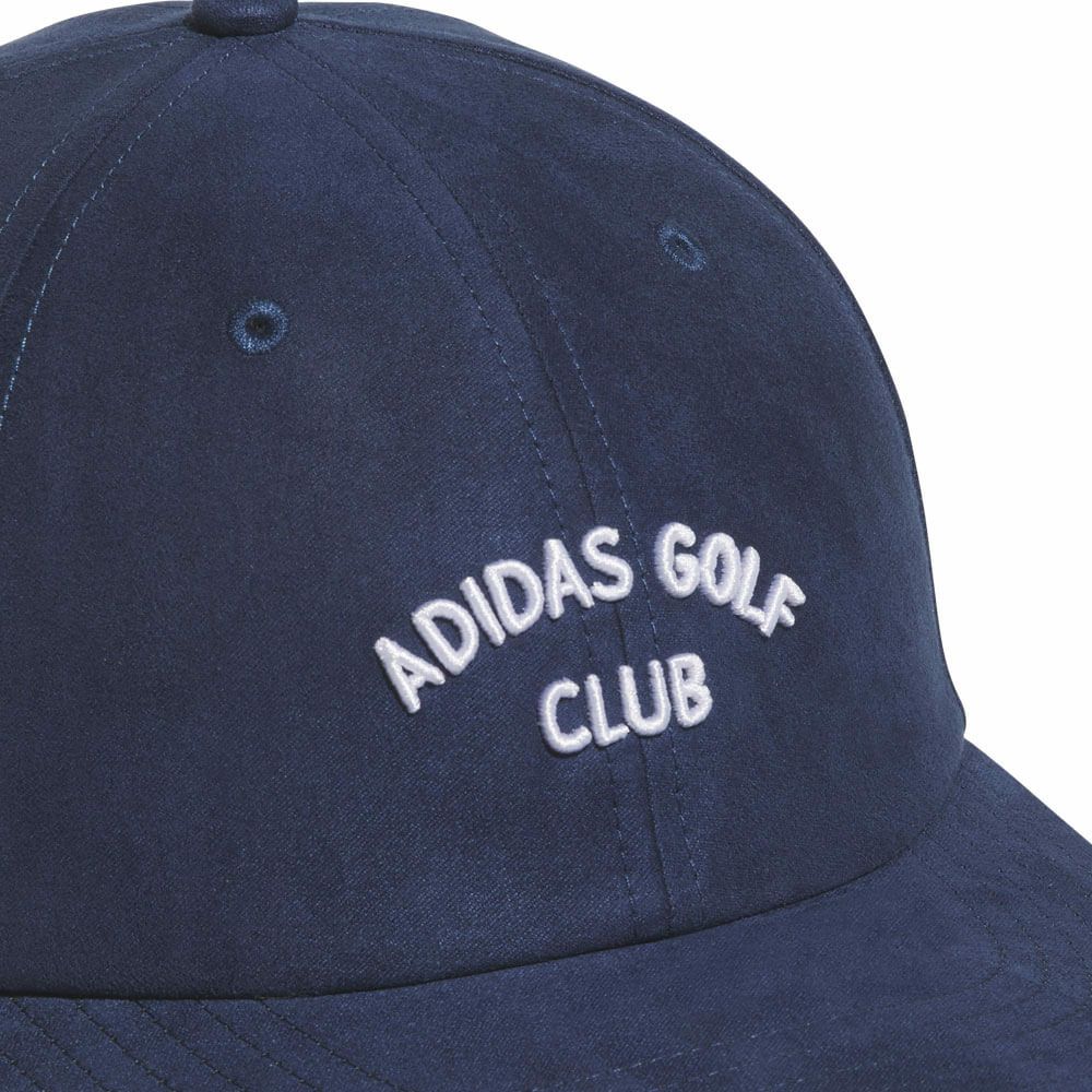 アディダス adidas　レディース ロゴ刺繍 スエード調 キャップ JVU35 JZ5657 カレッジネイビー　2025年モデル カレッジネイビー 詳細3