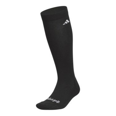 アディダス adidas　レディース ロゴデザイン ニーソックス JWK33 JM0228 ブラック　2025年モデル ブラック