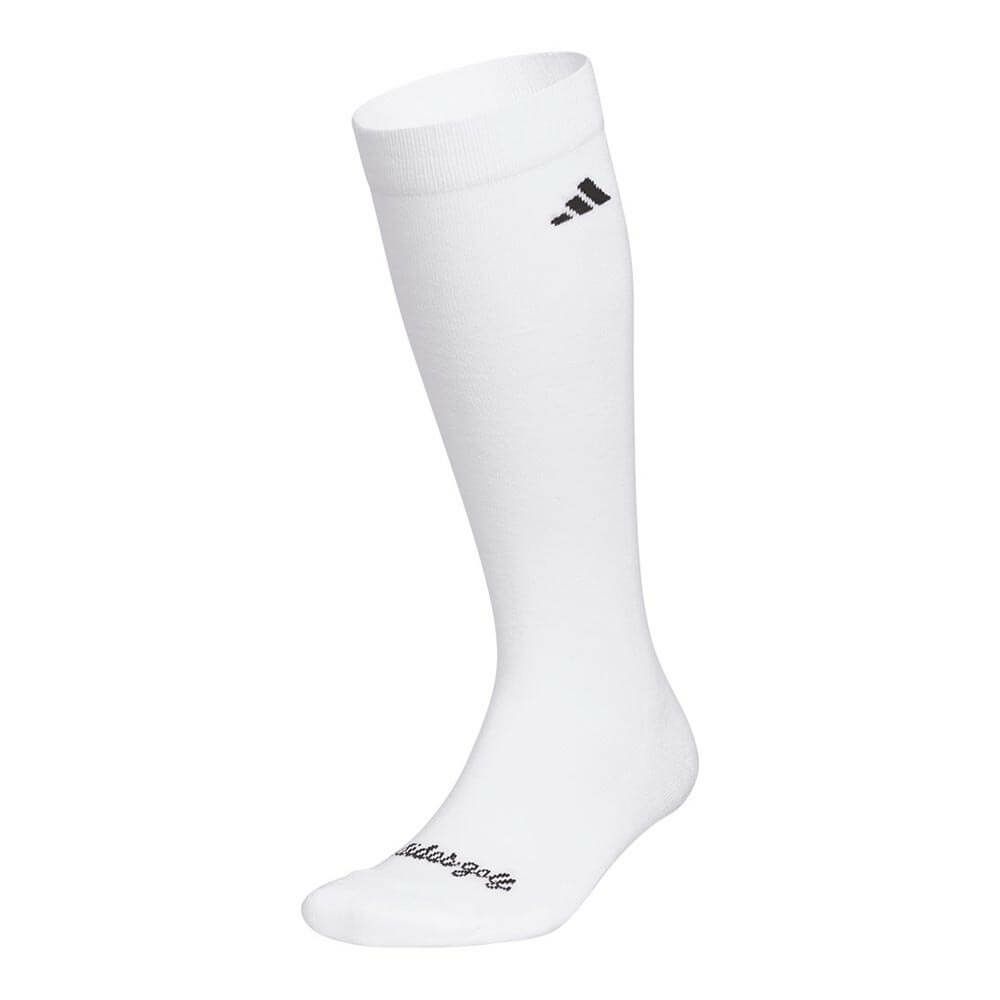 アディダス adidas　レディース ロゴデザイン ニーソックス JWK33 JM2730 ホワイト　2025年モデル ホワイト