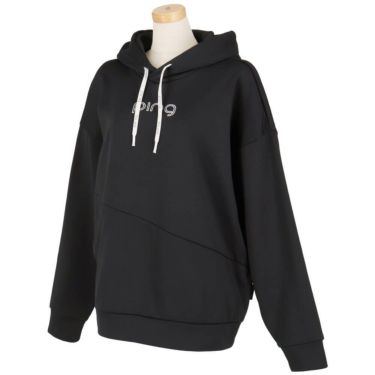 ピン PING　レディース ロゴプリント アシンメトリー 長袖 フーディー 622-5262800　2025年モデル 詳細4