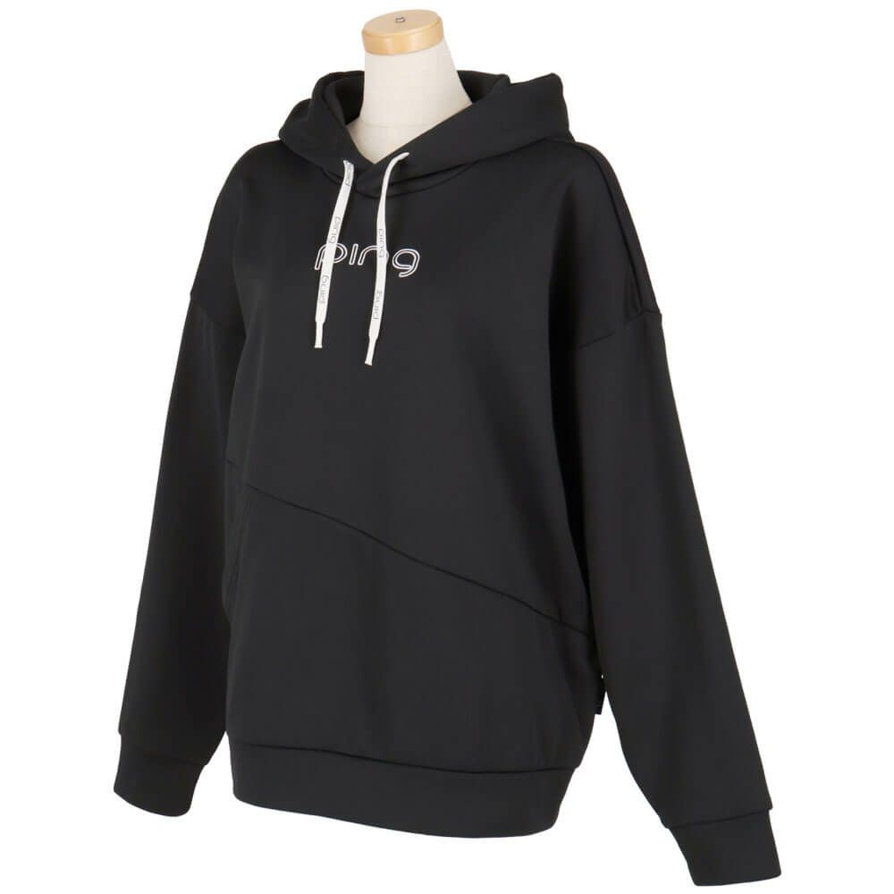 ピン PING　レディース ロゴプリント アシンメトリー 長袖 フーディー 622-5262800　2025年モデル 詳細4