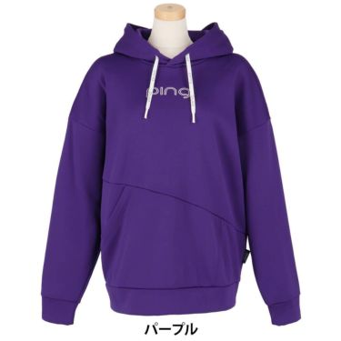 ピン PING　レディース ロゴプリント アシンメトリー 長袖 フーディー 622-5262800　2025年モデル 詳細17