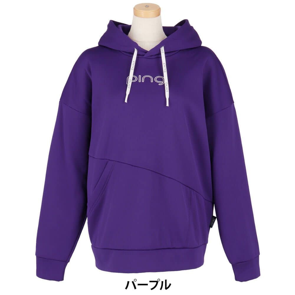 ピン PING　レディース ロゴプリント アシンメトリー 長袖 フーディー 622-5262800　2025年モデル 詳細17