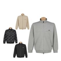 ニューバランスゴルフ　メンズ ロゴプリント ダンボール 長袖 フルジップ ブルゾン 012-5262002　2025年モデル