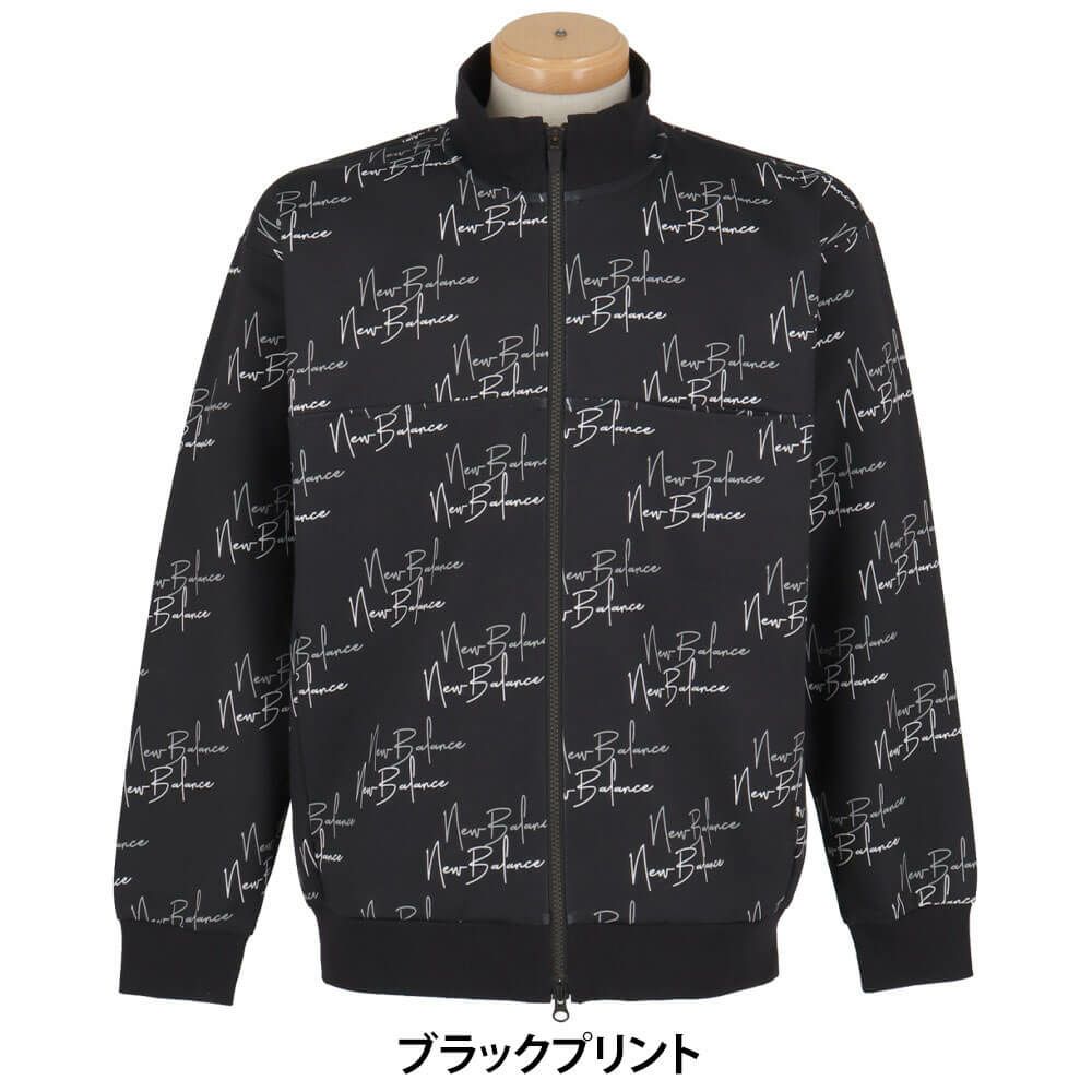 ニューバランスゴルフ　メンズ ロゴプリント ダンボール 長袖 フルジップ ブルゾン 012-5262002　2025年モデル 詳細1 詳細7