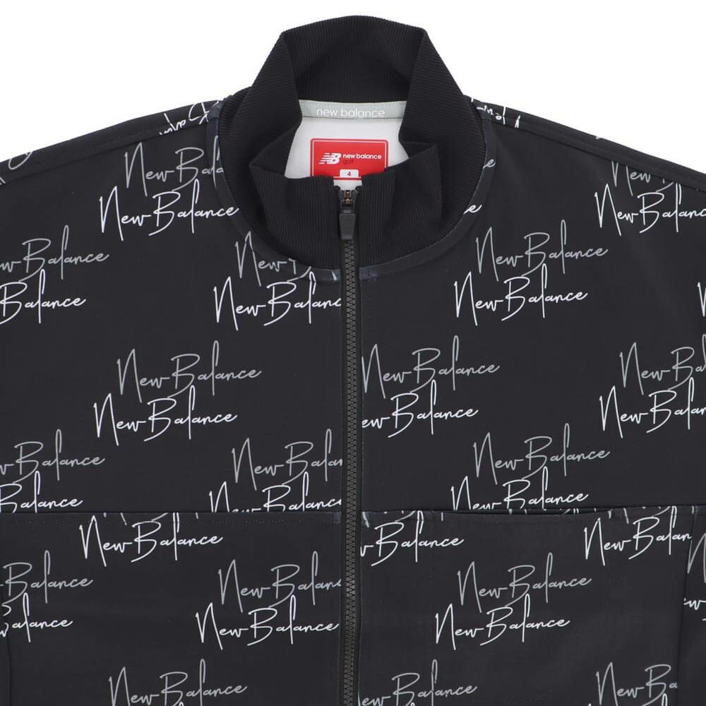 ニューバランスゴルフ　メンズ ロゴプリント ダンボール 長袖 フルジップ ブルゾン 012-5262002　2025年モデル 詳細1 詳細9