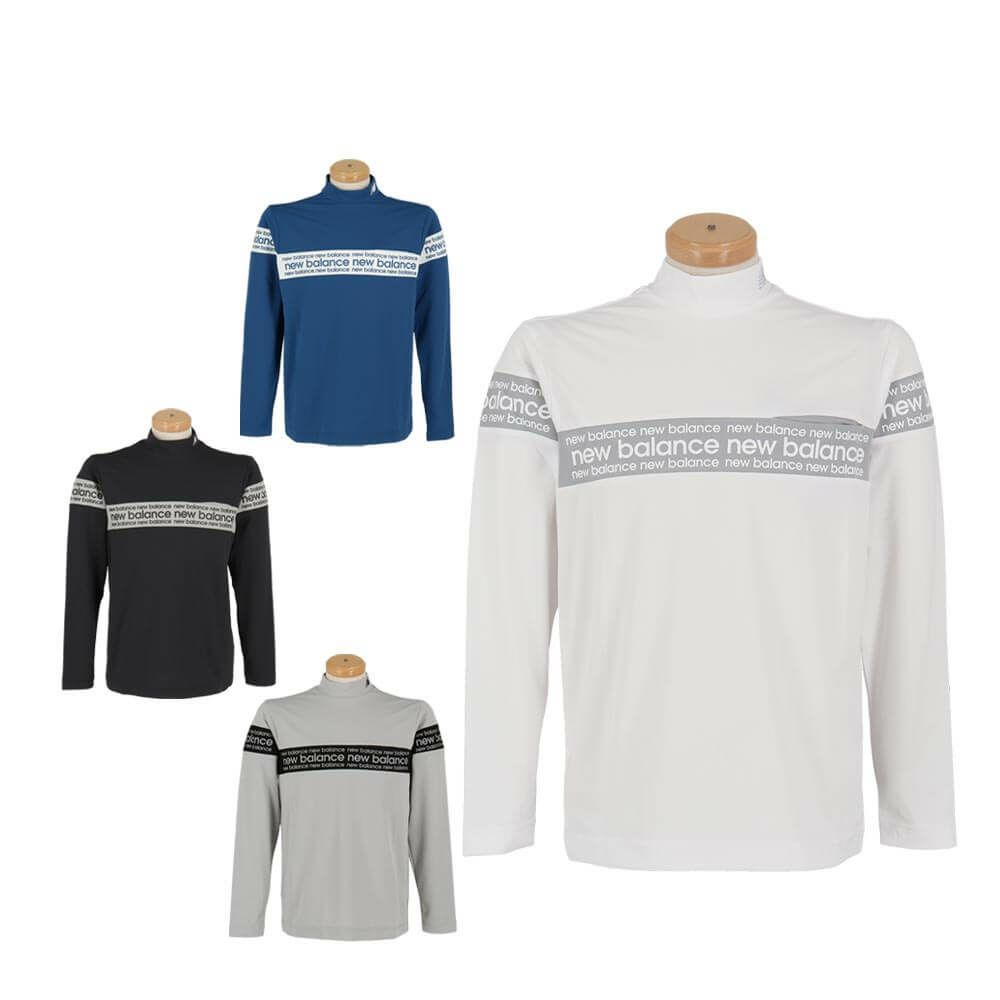 ニューバランスゴルフ　メンズ チェストライン 長袖 モックネック シャツ 012-5267002　2025年モデル 詳細1