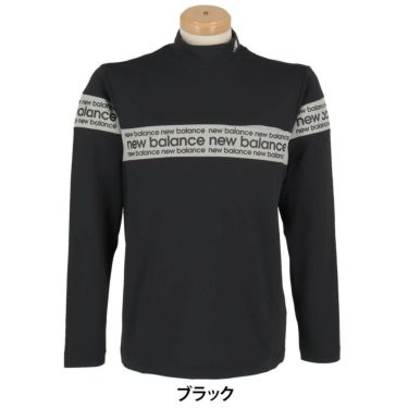 ニューバランスゴルフ　メンズ チェストライン 長袖 モックネック シャツ 012-5267002　2025年モデル 詳細1 詳細2