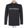 ニューバランスゴルフ　メンズ モノグラムジャカード 長袖 モックネック シャツ 012-5267003　2025年モデル 詳細1 詳細2