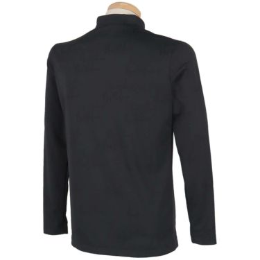 ニューバランスゴルフ　メンズ モノグラムジャカード 長袖 モックネック シャツ 012-5267003　2025年モデル 詳細1 詳細3