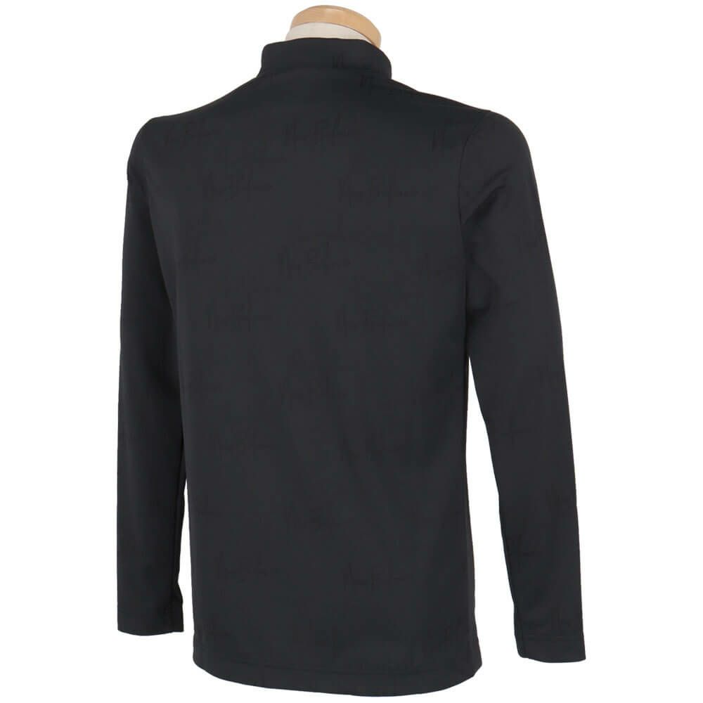 ニューバランスゴルフ　メンズ モノグラムジャカード 長袖 モックネック シャツ 012-5267003　2025年モデル 詳細1 詳細3